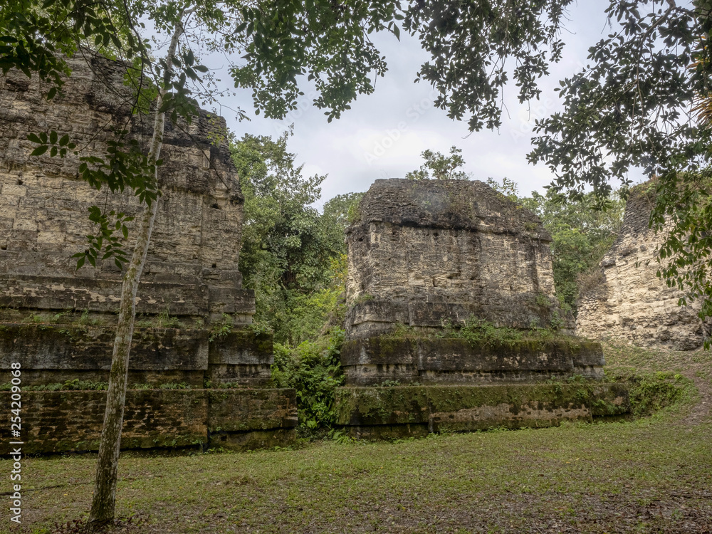 Pyramids in Nation's most significant Mayan city of Tikal Park, Guatemala Pyramids in Nation's most significant Mayan city of Tikal Park, Guatemala