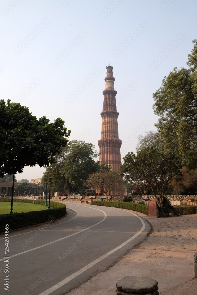Qutub Minar Tower, Delhi, India 