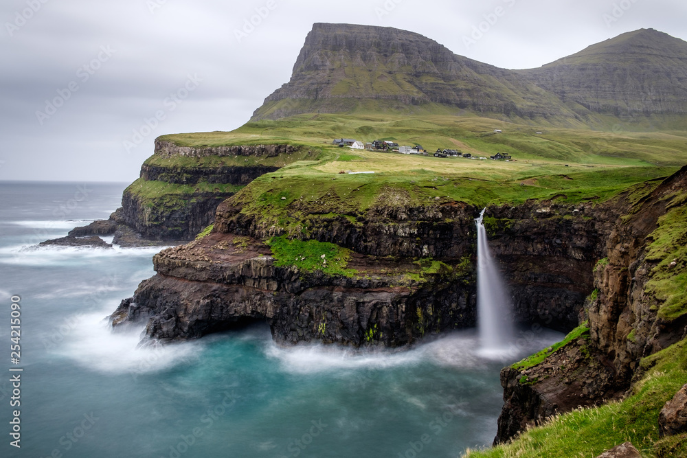 Gasadalur waterfall, Vagar, Faroe Islands