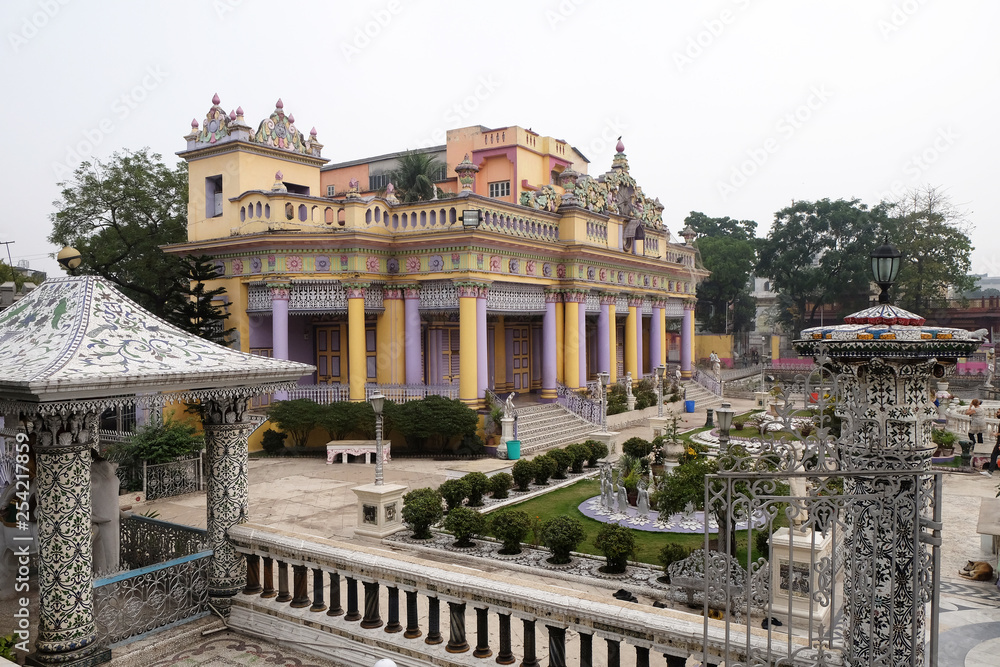 Jain Temple (also called Parshwanath Temple) is a Jain temple at Badridas Temple Street is a major tourist attraction in Kolkata, West Bengal, India 
