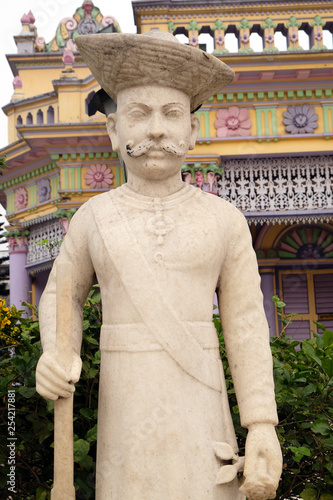 Jain Temple (also called Parshwanath Temple) is a Jain temple at Badridas Temple Street is a major tourist attraction in Kolkata, West Bengal, India  photo