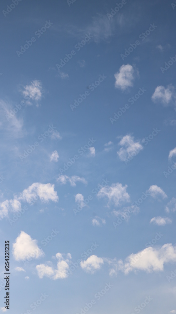 blue sky with white clouds