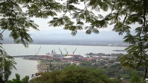 View of Cap Haitien's commercial harbor photo
