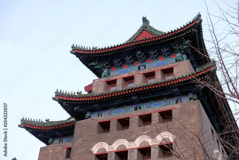 Archery Tower of Zhengyangmen is a gate in Beijing's historic city wall situated to the south of Tiananmen Square and once guarded the southern entry into the Inner City