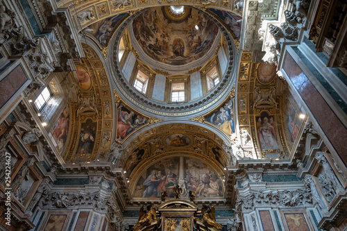 Panoramic view of interior of Basilica di Santa Maria Maggiore photo