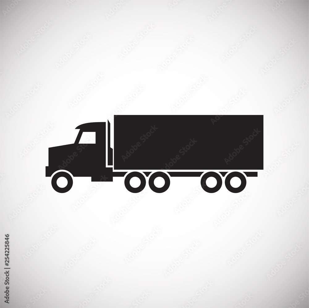 Truck icon on background for graphic and web design. Simple vector sign. Internet concept symbol for website button or mobile app. Truck icon on background for graphic and web design. Simple vector sign. Internet concept symbol for website button or mobile app.