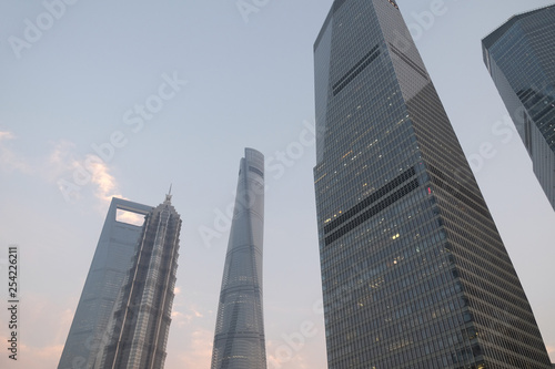 Shanghai world financial center skyscrapers