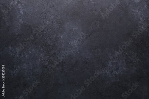 Black dark stone background texture background Copy space © lizaelesina