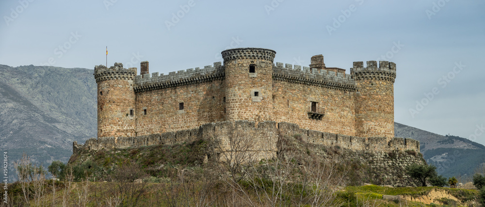 XV century castle in Mombeltran in Avila