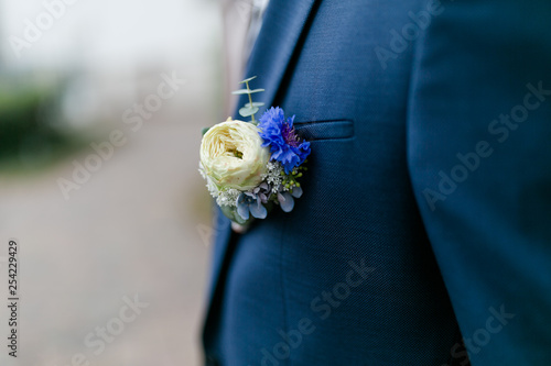 Bräutigam am Tag der Hochzeit