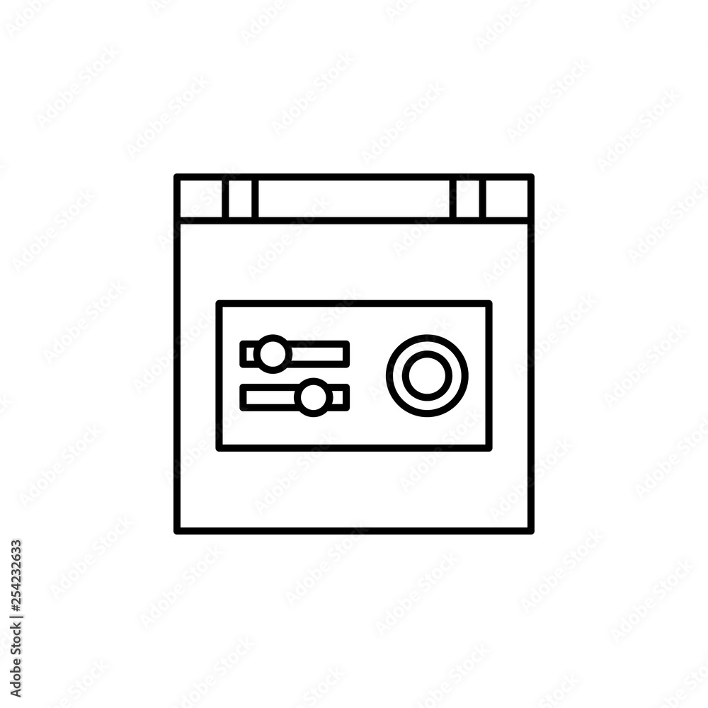 Fototapeta premium creativity, technology, setting, mixer icon. Element of creativity and learning icon. Thin line icon for website design and development, app development. Premium icon