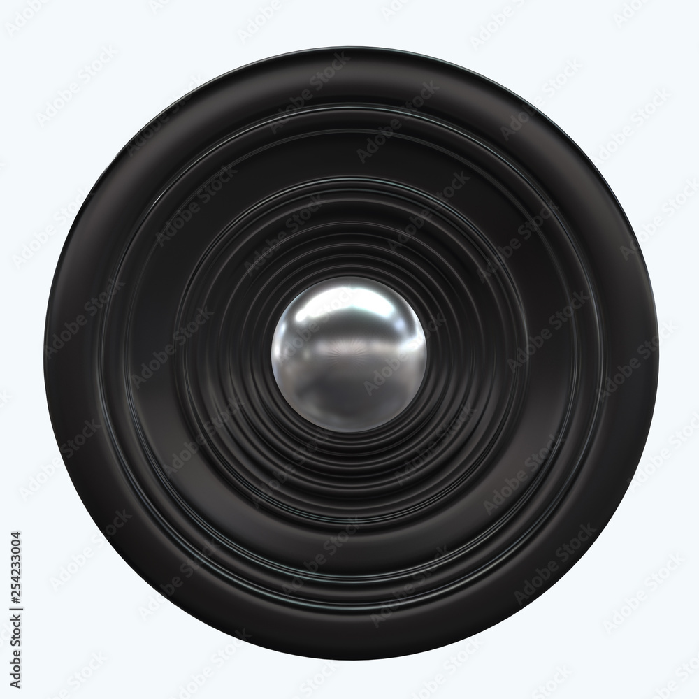 3d Rendered music speaker