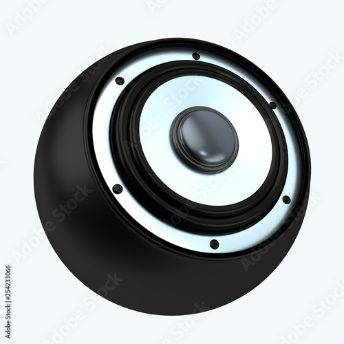 Obraz na płótnie 3d Rendered music speaker w salonie