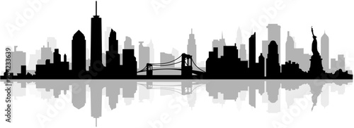 New York City Skyline SIlhouette photo