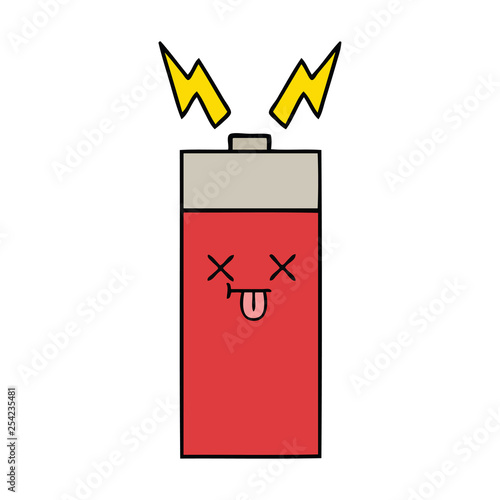 cute cartoon battery