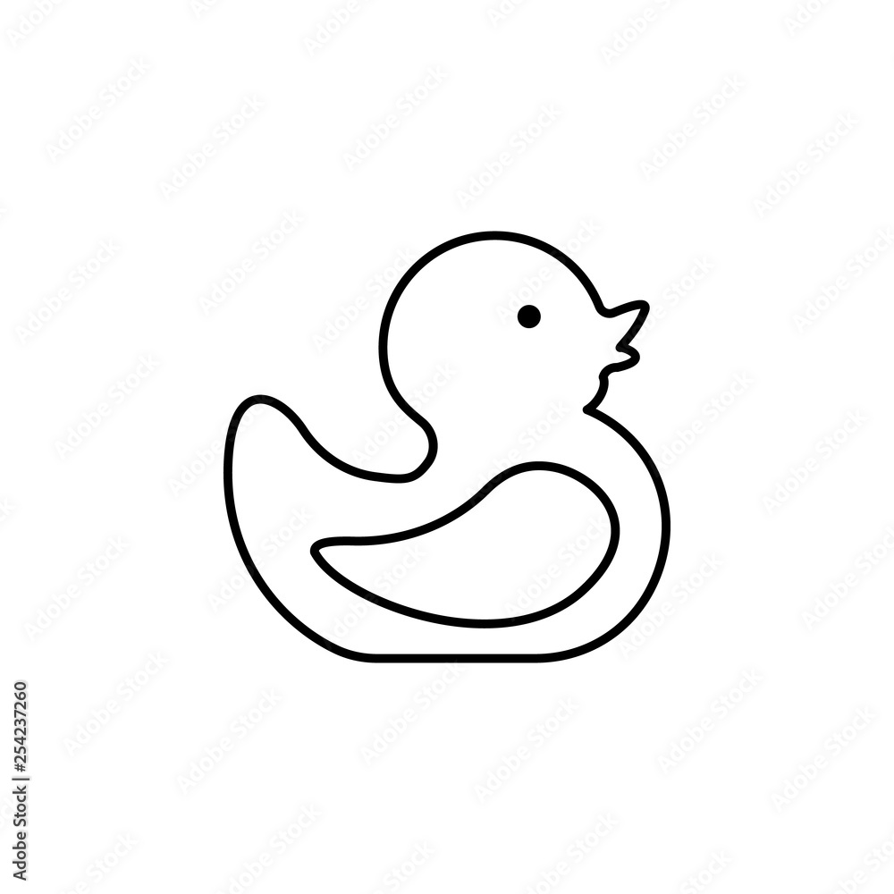 Rubber duck, toy icon. Element of maternity culture. Thin icon for website design and development, app development. Premium icon Rubber duck, toy icon. Element of maternity culture. Thin icon for website design and development, app development. Premium icon