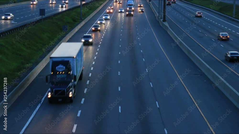4k timelapse car moving on highway evening night time 4k timelapse car moving on highway evening night time