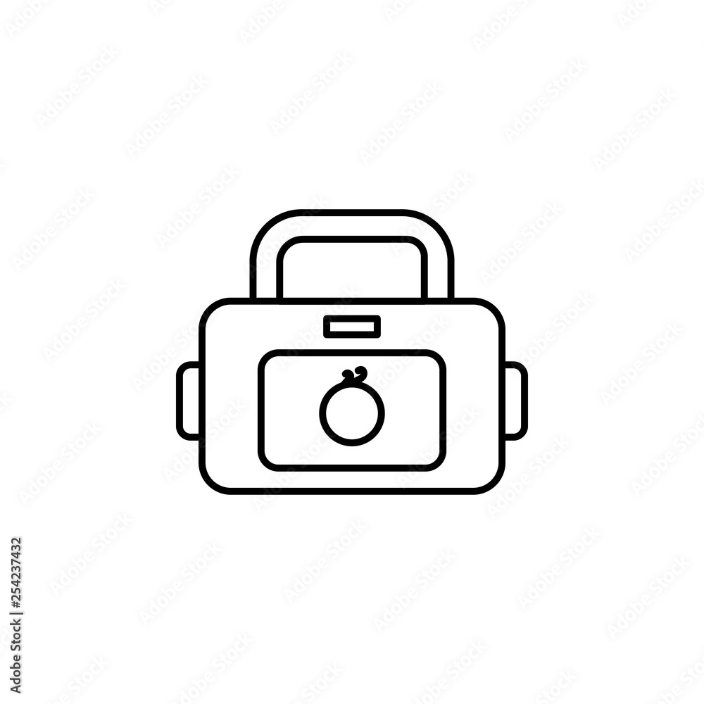 Baby bag icon. Element of maternity culture. Thin icon for website design and development, app development. Premium icon Baby bag icon. Element of maternity culture. Thin icon for website design and development, app development. Premium icon