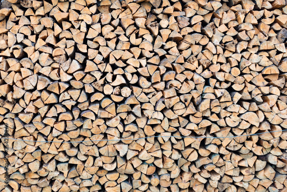 Closeup on big pile of chopped lumber Closeup on big pile of chopped lumber