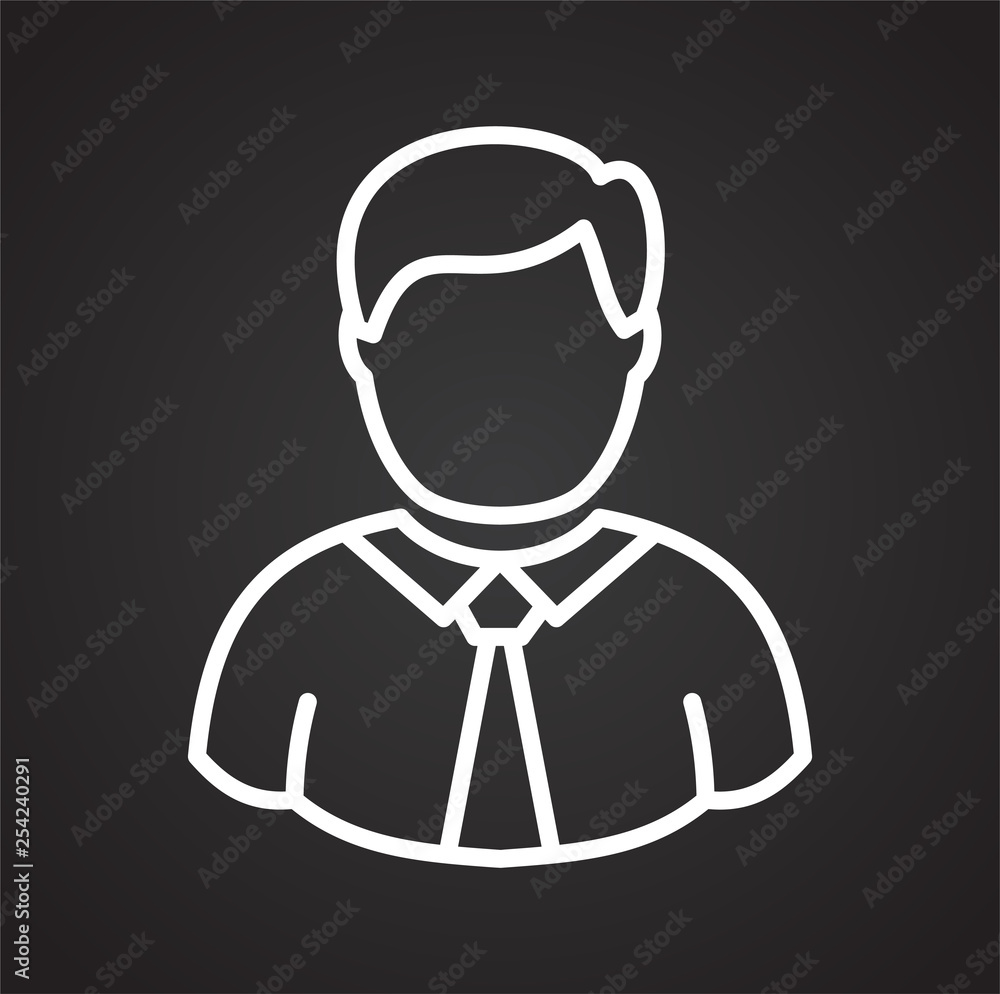 Person icon on background for graphic and web design. Simple vector sign. Internet concept symbol for website button or mobile app. Person icon on background for graphic and web design. Simple vector sign. Internet concept symbol for website button or mobile app.