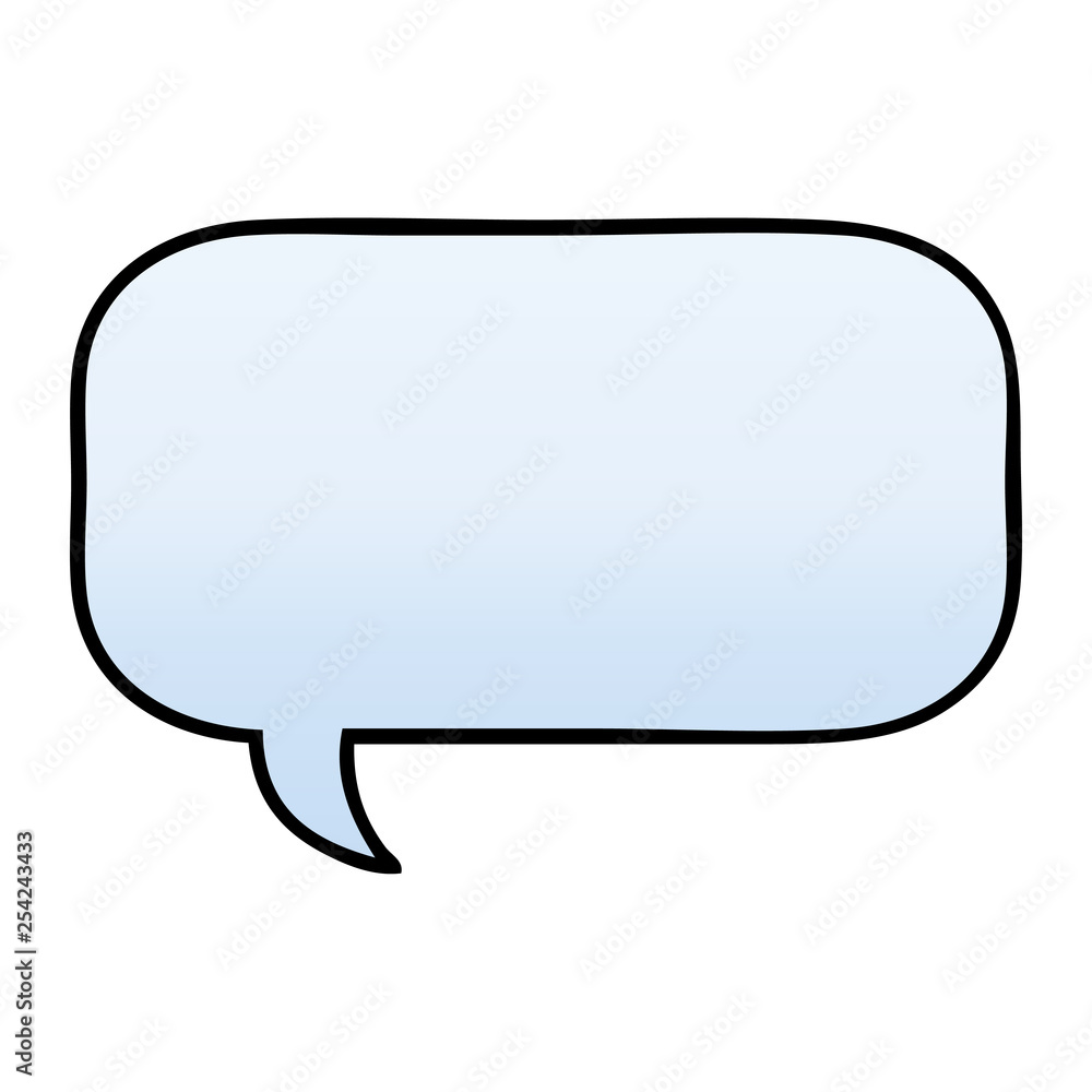 gradient shaded cartoon speech bubble gradient shaded cartoon speech bubble