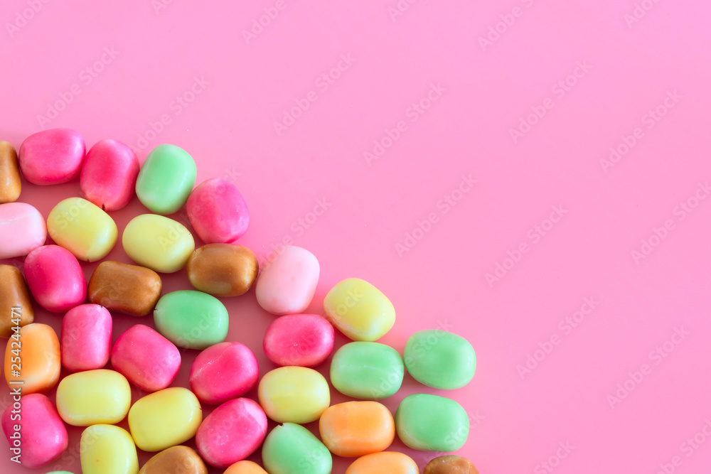 sweets candy on pink sweets candy on pink
