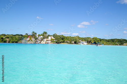 Bacalar (lagoon of the seven colors) Quintana Roo Mexico