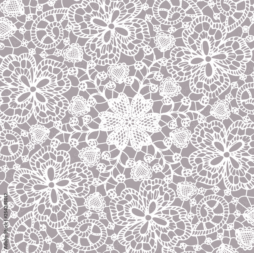 Lace pattern updown white and brown background Lace pattern updown white and brown background