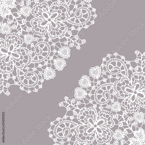 Delicate fine lace texture with heart elements + Elegant and beautiful pattern for your design