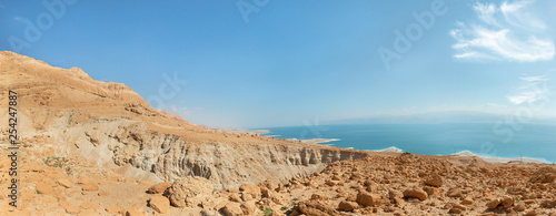 panorama of the desert and the dead sea