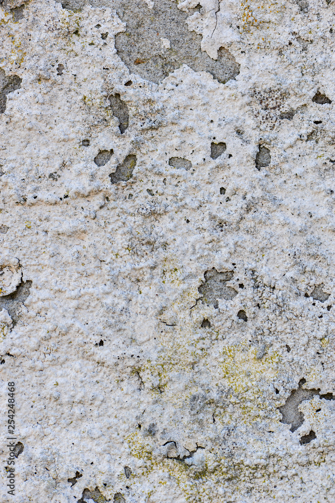 Texture of the cracked plaster