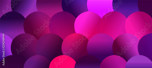 Brightly Colored Pink and Purple Mosaic Scale