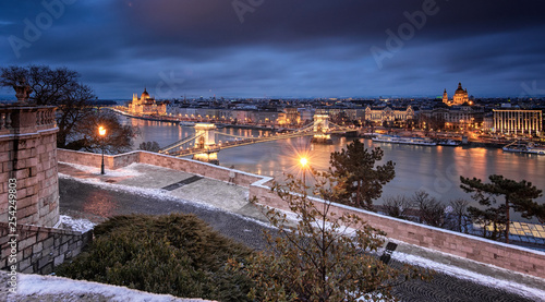View on the Chain Bridge an...