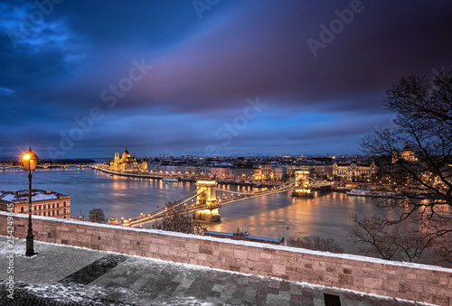 View on the Chain Bridge an...