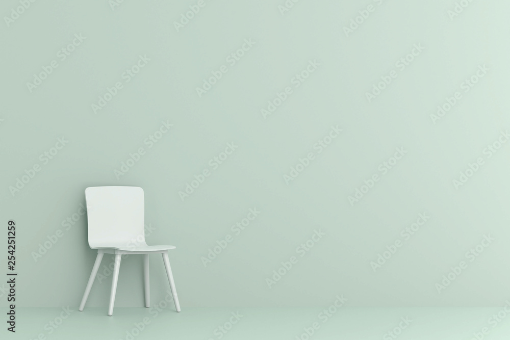 chair in living room. Minimal style concept. chair in living room. Minimal style concept.