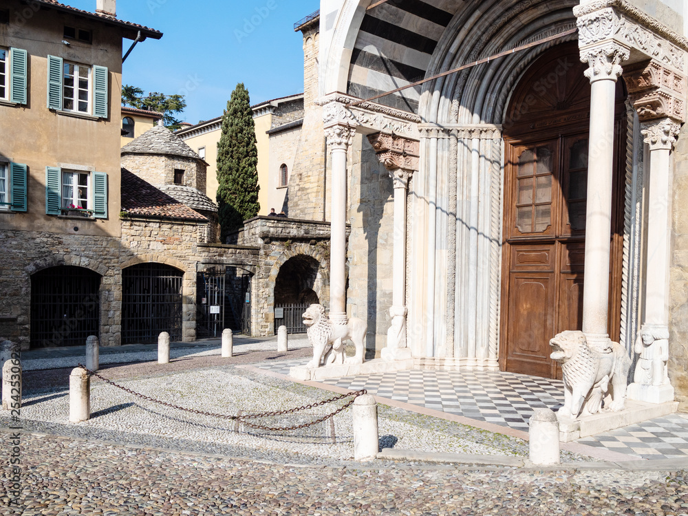 doors Basilica di Santa Maria Maggiore in Bergamo