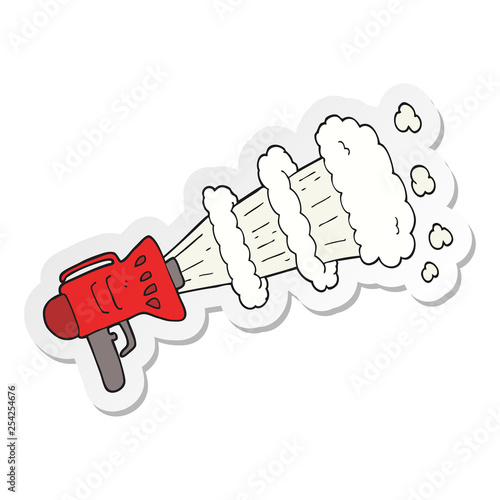sticker of a cartoon loud hailer