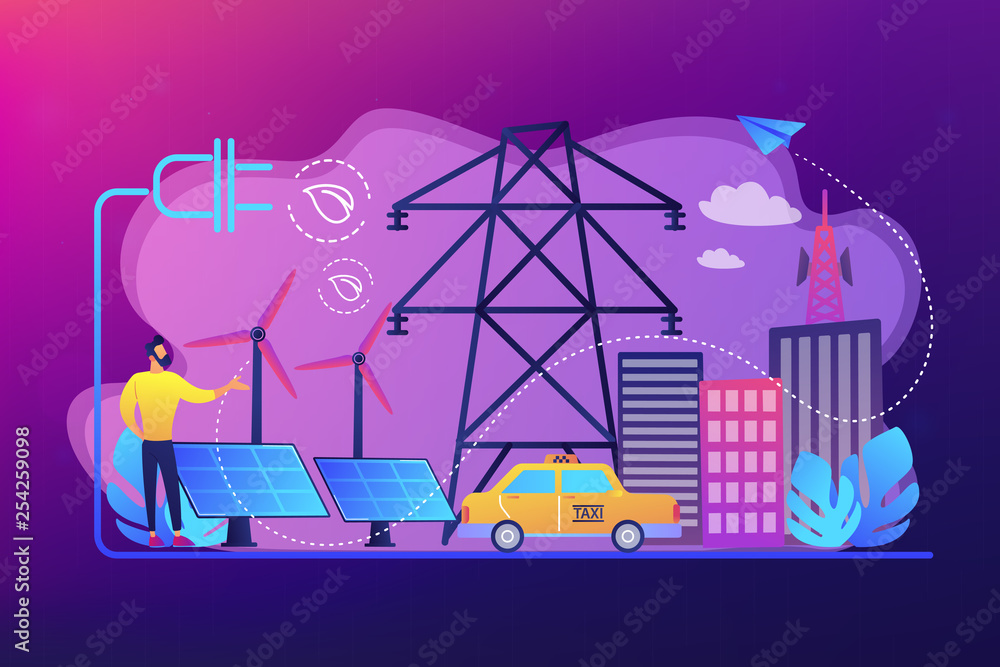 Obraz premium Alternative fuel concept vector illustration.