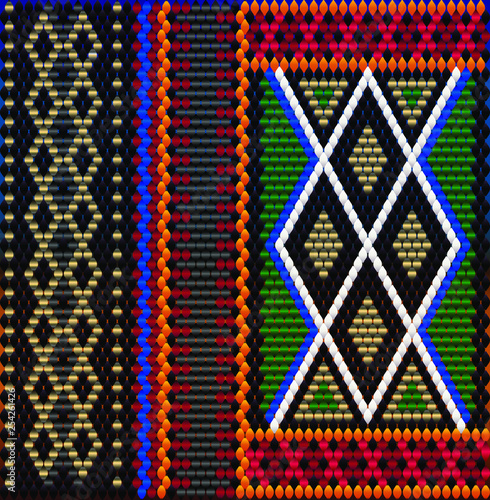 Pattern on Bedouin fabric Sadu3.