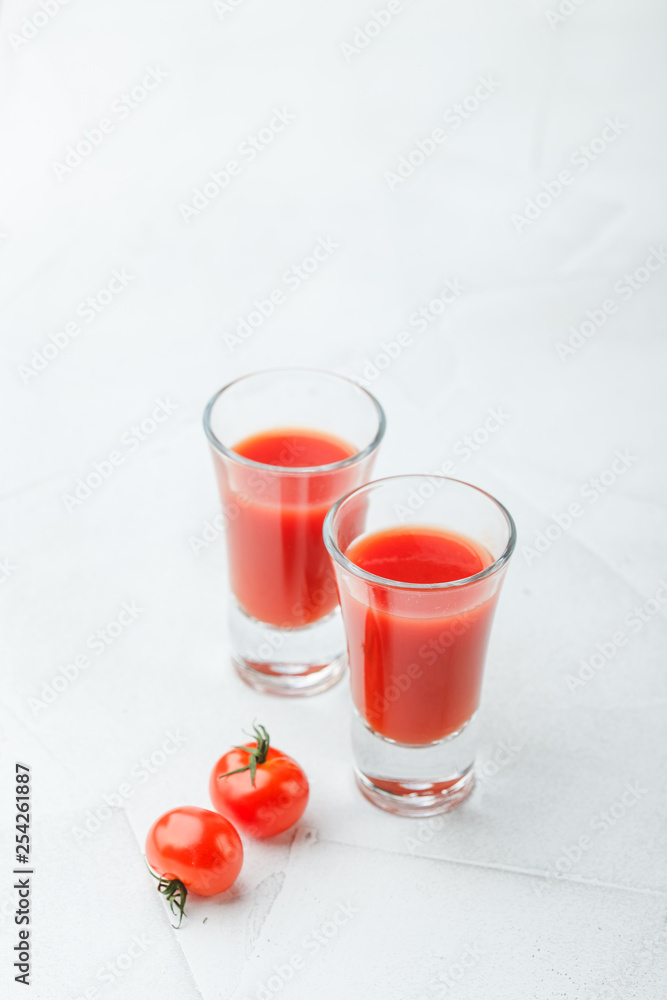 Bloody Mary Cocktail in glasses
