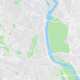 Downtown vector map of Delhi, India