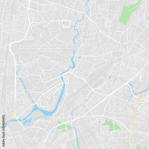 Downtown vector map of Mumbai, India