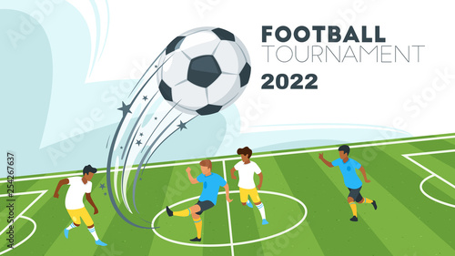 Soccer championship design element 