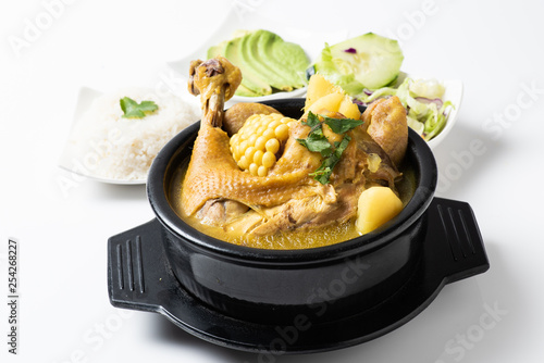 Sancocho de gallina (colombian hen stew) photo