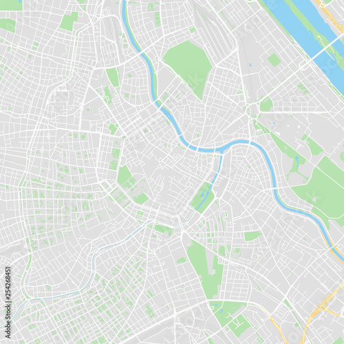 Downtown vector map of Vienna  Austria