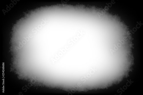 Decorative Black and White Frame With Vignette