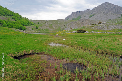 fast ausgetrockneter Bukumirsko jezero (Bukumir See) - Bukumirsko Lake, Montenegro photo