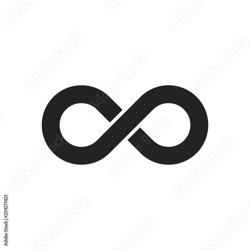 Infinity sign icon. Vector.
