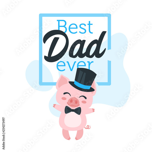 Canvas Father day greeting card template