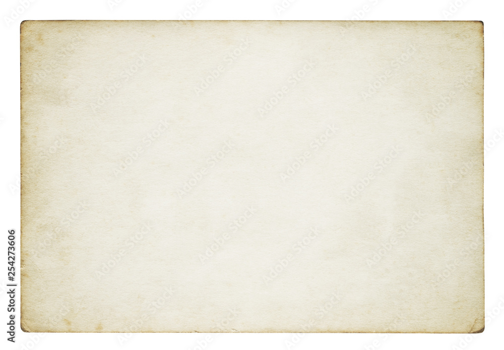 Vintage paper background isolated - (clipping path included) 